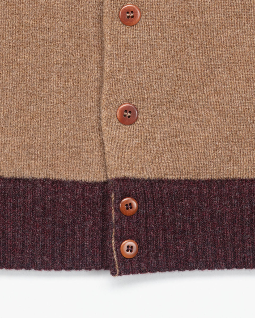 Max 3 Short Jacket C in Camel & Bordeaux
