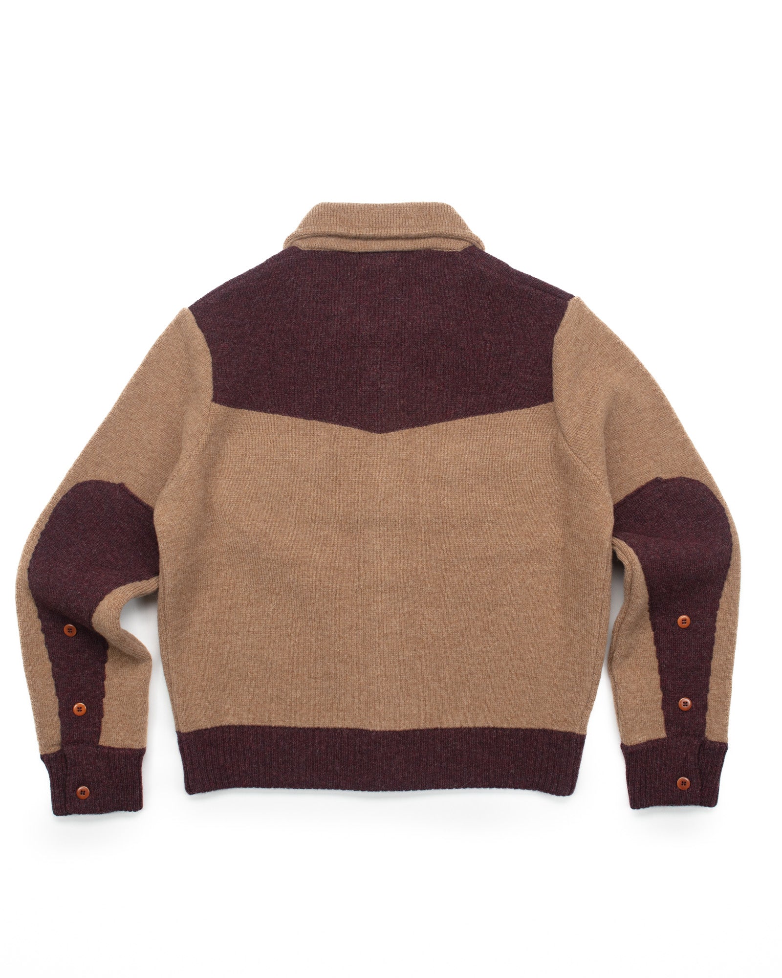 Max 3 Short Jacket C in Camel & Bordeaux – The Revive Club