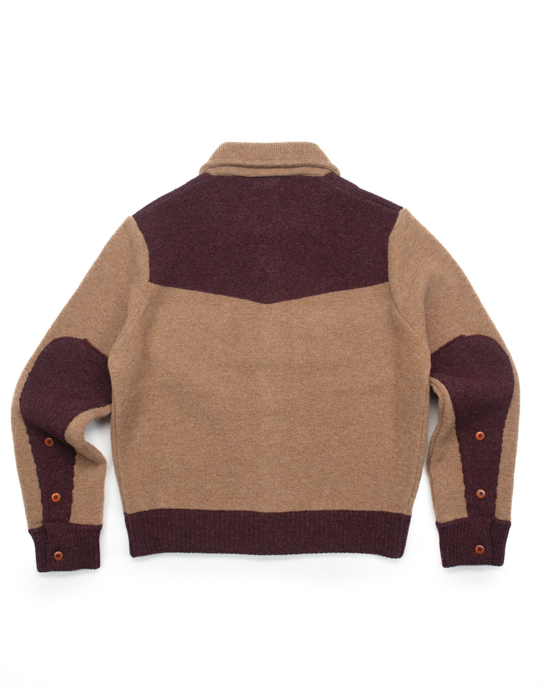 Max 3 Short Jacket C in Camel & Bordeaux