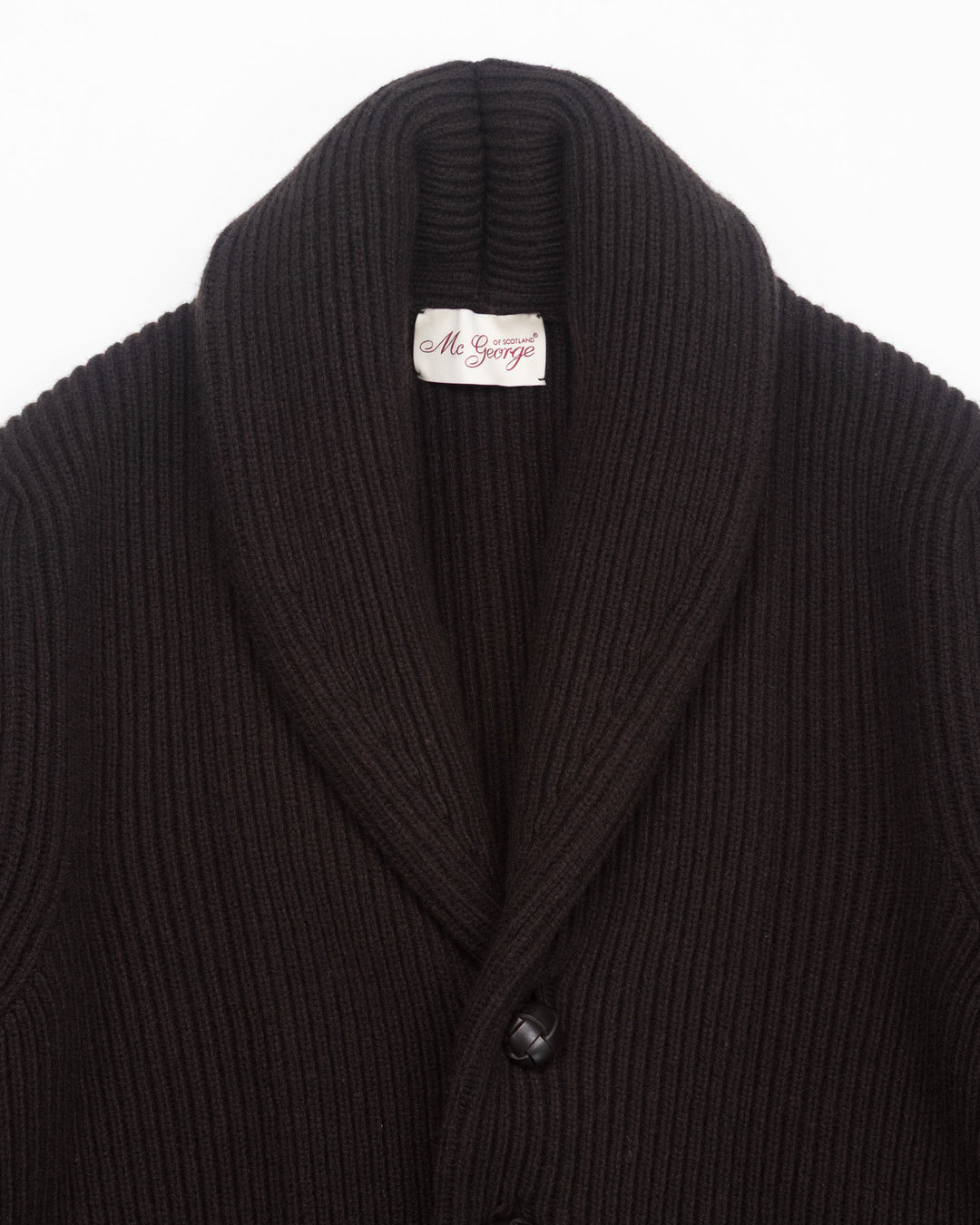 Shawl Cardigan in Dark Brown
