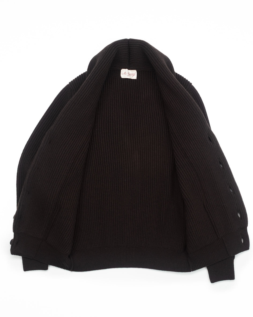 Shawl Cardigan in Dark Brown