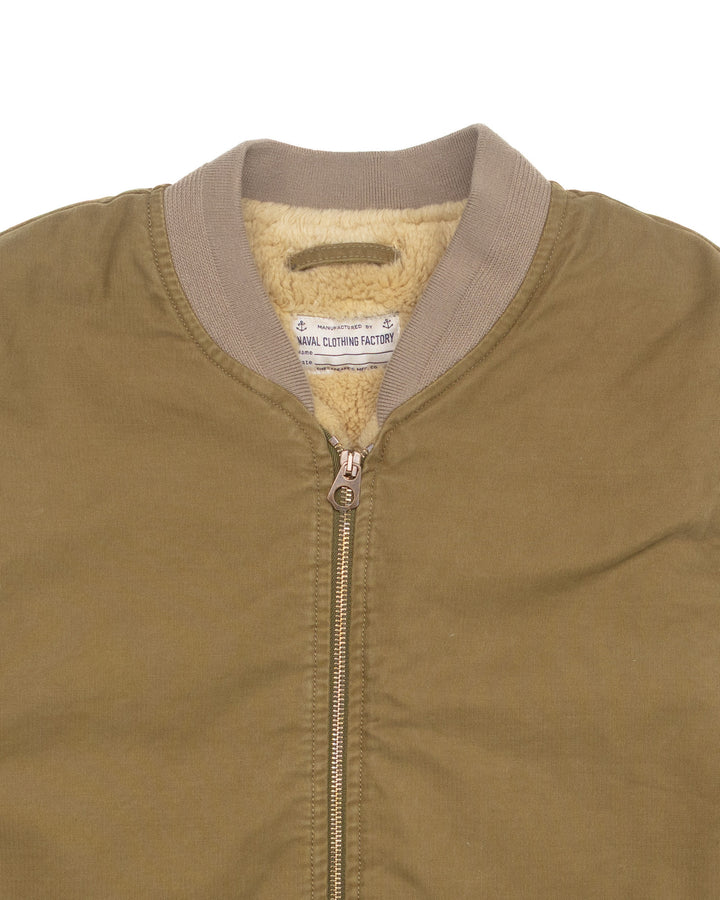 The McCoy Lined Deck Vest in Military Green