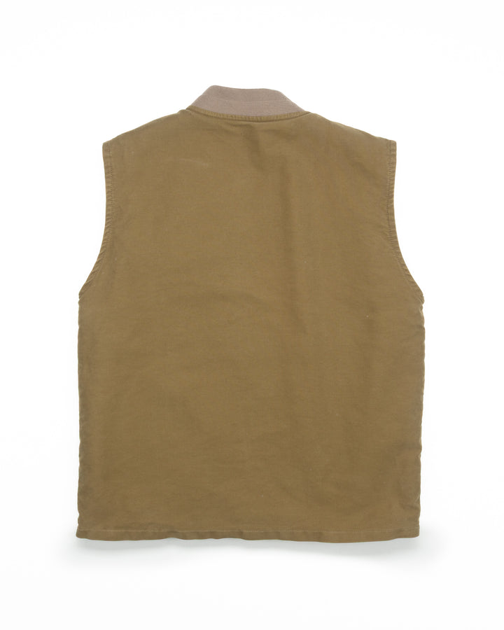 The McCoy Lined Deck Vest in Military Green