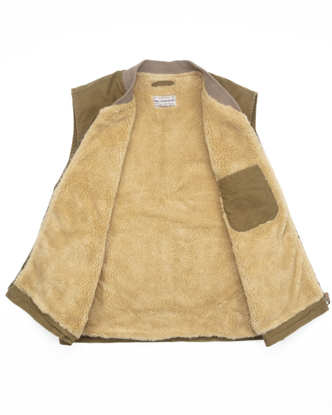 The McCoy Lined Deck Vest in Military Green