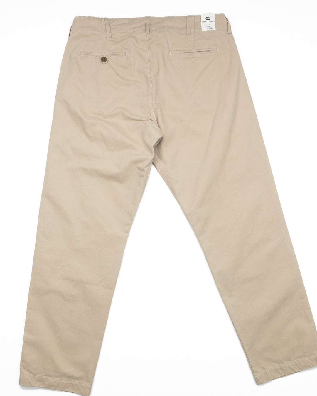 Officer Chinos in Sand Gabardine