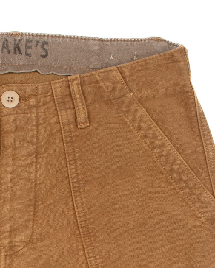 Degrasse Moleskin Fatigues in Tobacco
