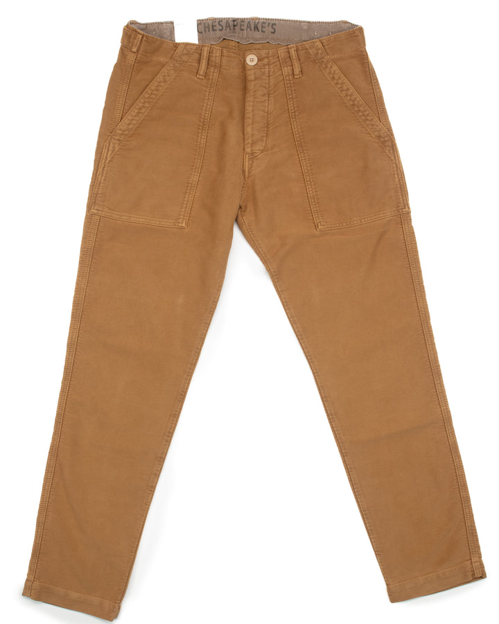 Degrasse Moleskin Fatigues in Tobacco