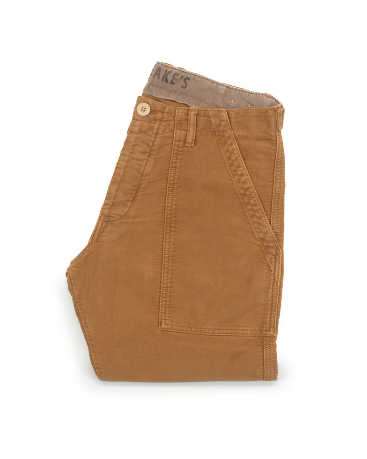 Degrasse Moleskin Fatigues in Tobacco