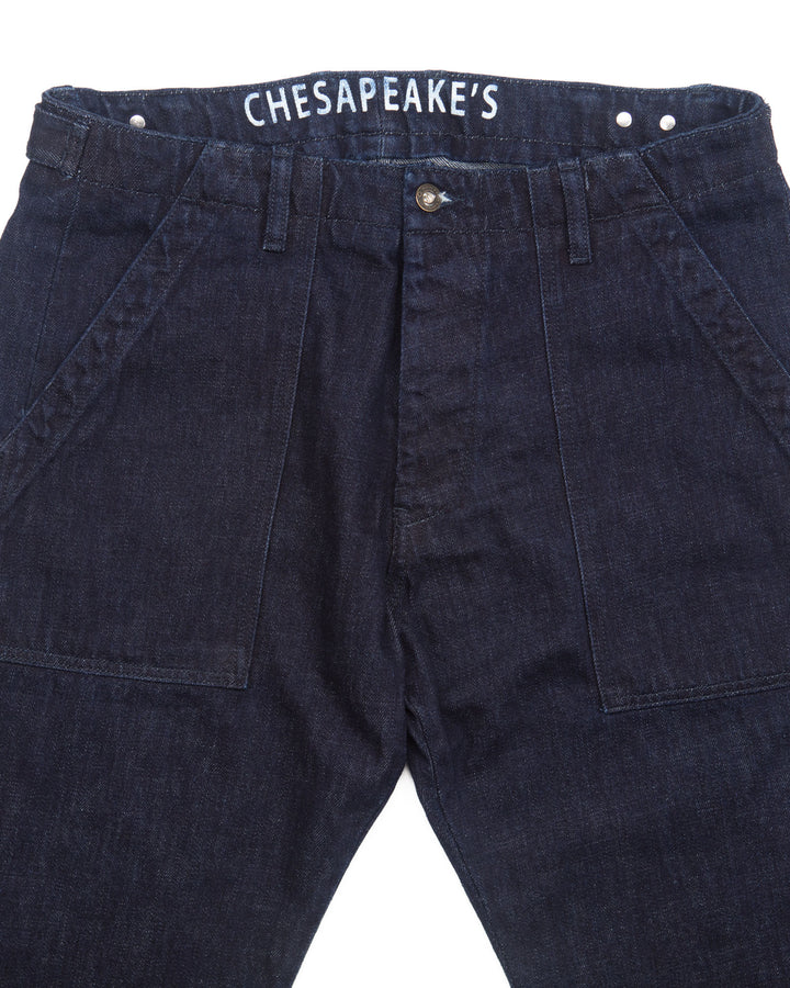Graves Fatigues in Rinsed Indigo Selvedge Slub