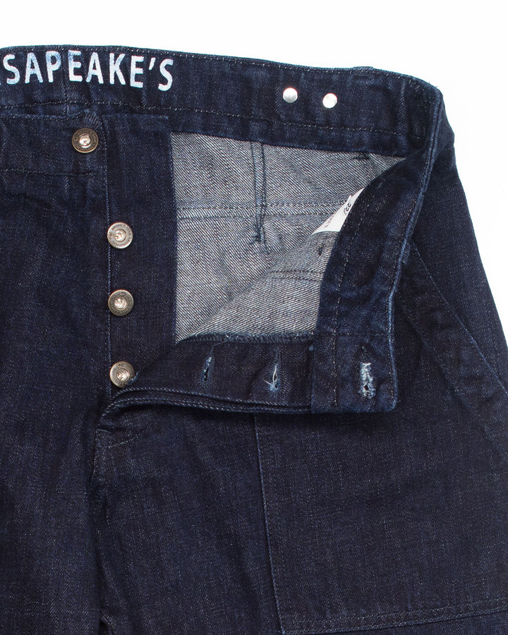 Graves Fatigues in Rinsed Indigo Selvedge Slub