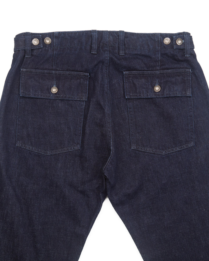 Graves Fatigues in Rinsed Indigo Selvedge Slub