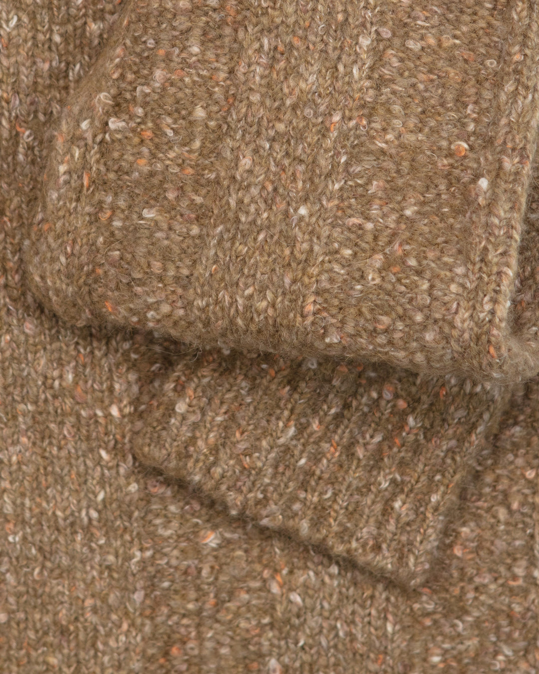 Alpaca Crewneck in Tan Melange