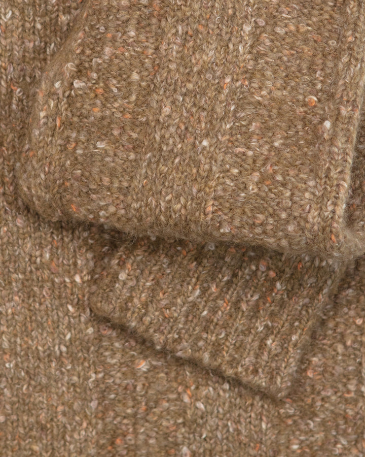Alpaca Crewneck in Tan Melange