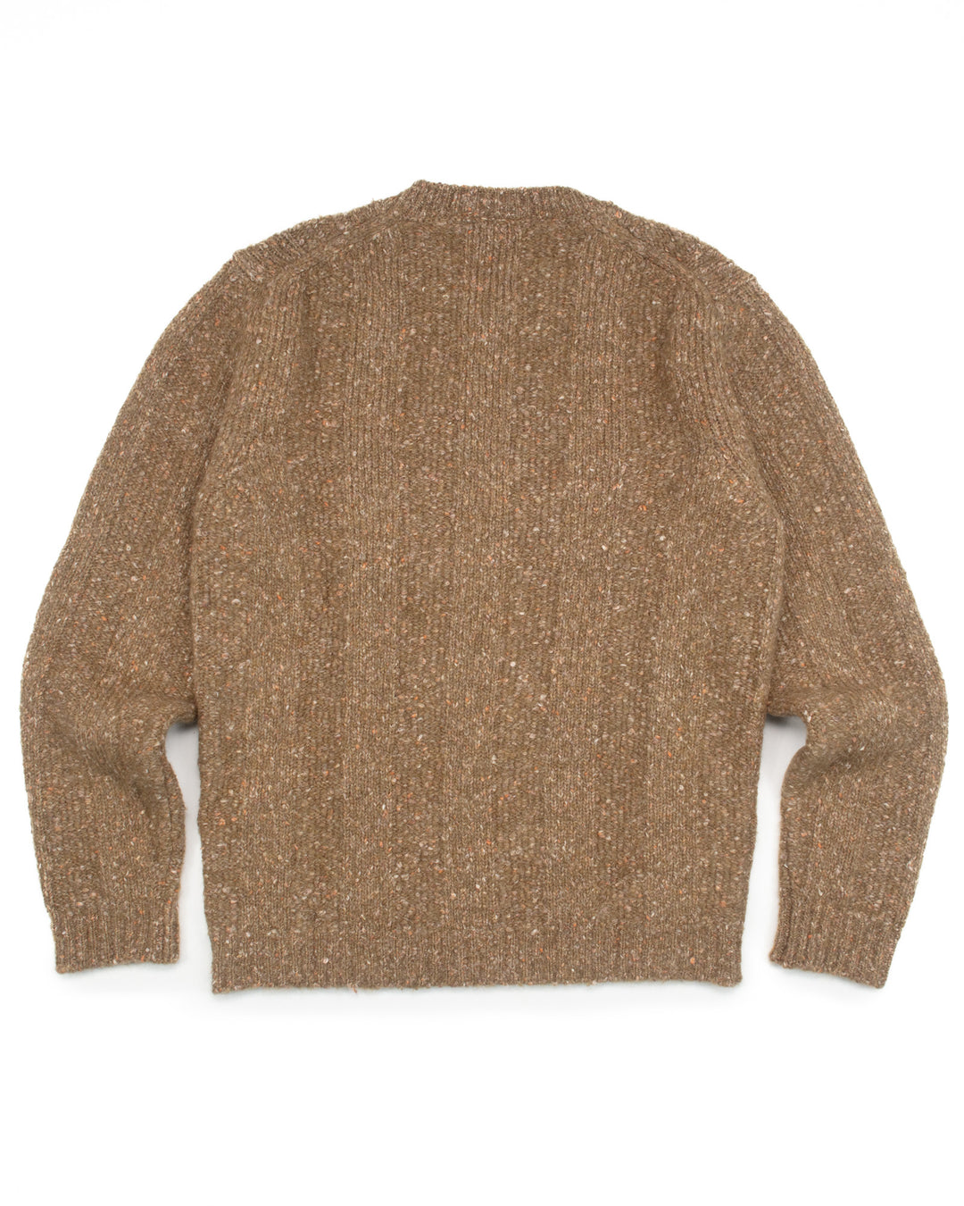 Alpaca Crewneck in Tan Melange