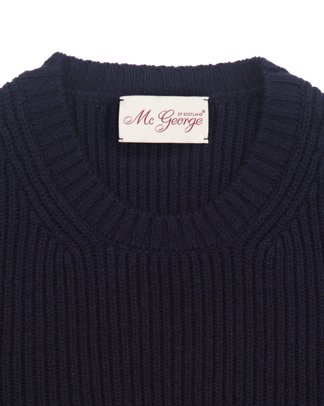 Crewneck in Navy English Rib