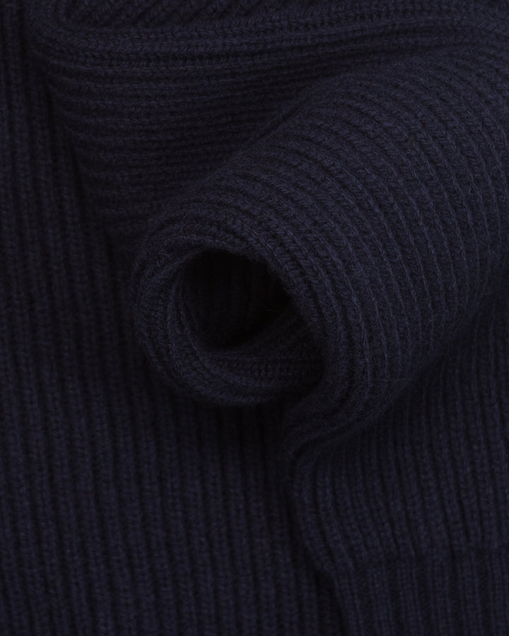 Crewneck in Navy English Rib