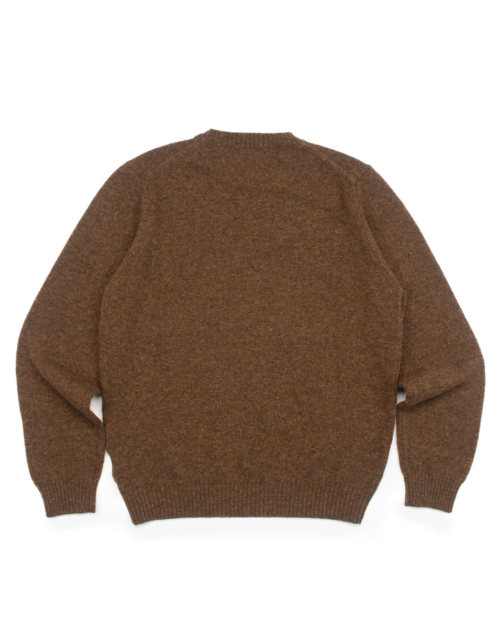 The Ewan Crewneck in Tobacco