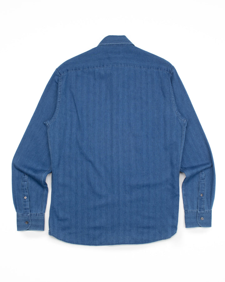 The Nigel in Indigo Herringbone