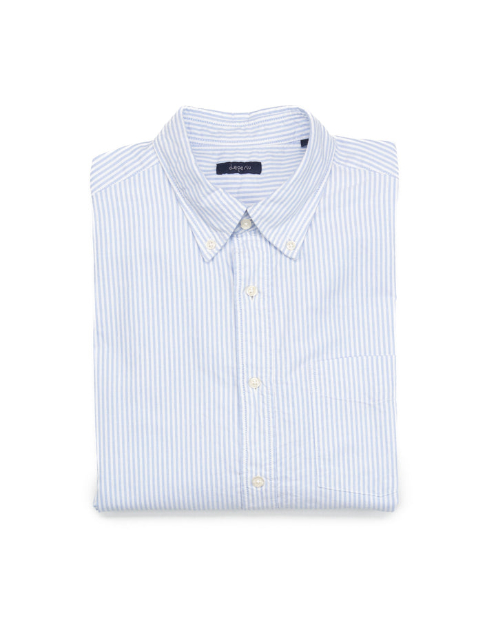 The Ryuichi Oxford in Blue Stripe