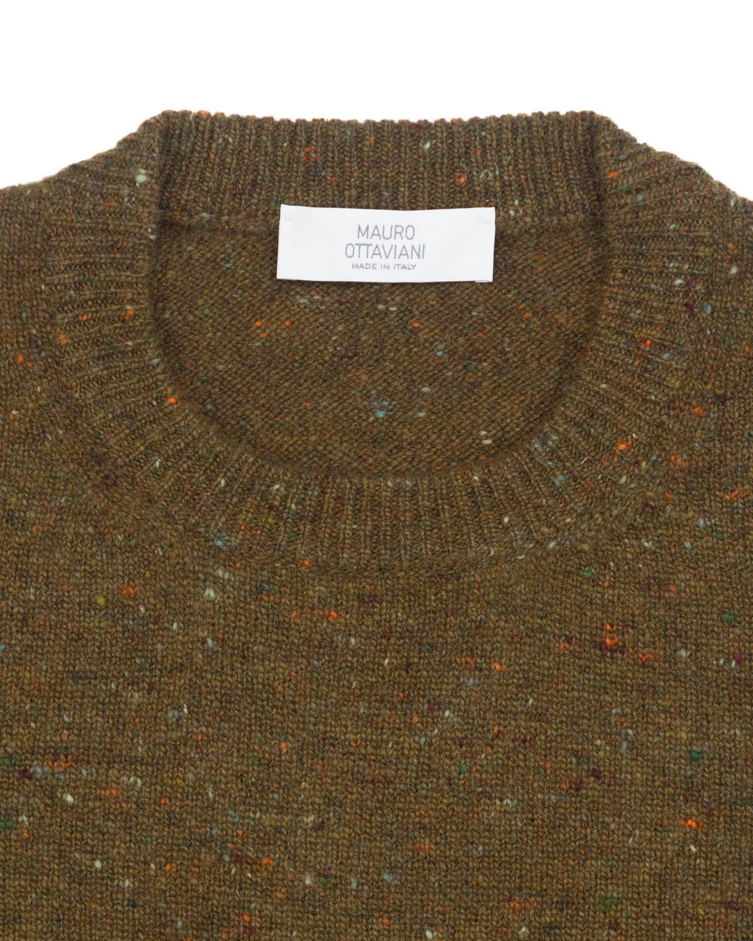 Cashtweed Crewneck in Olive Donegal