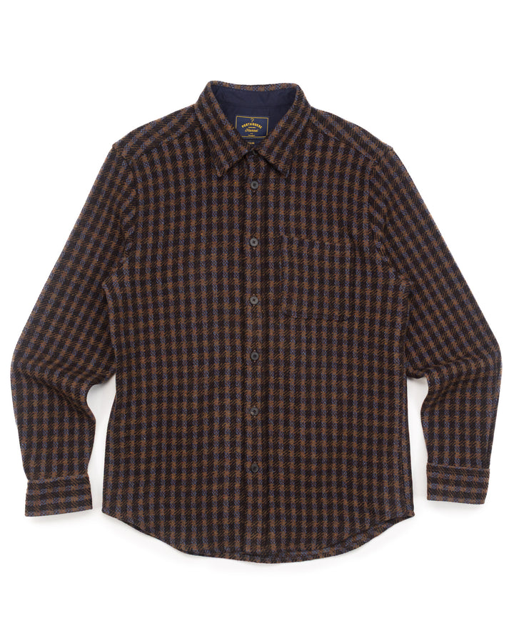 Merino Tweed in Navy