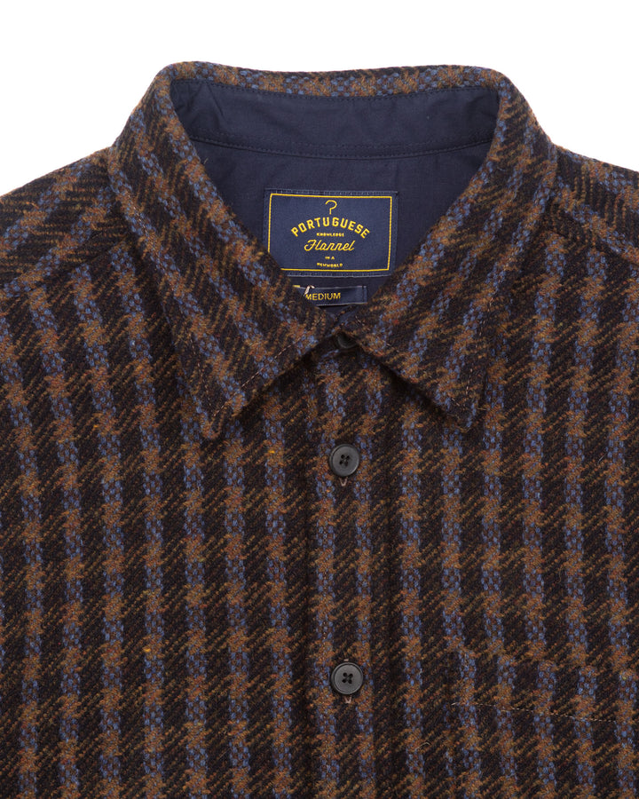 Merino Tweed in Navy