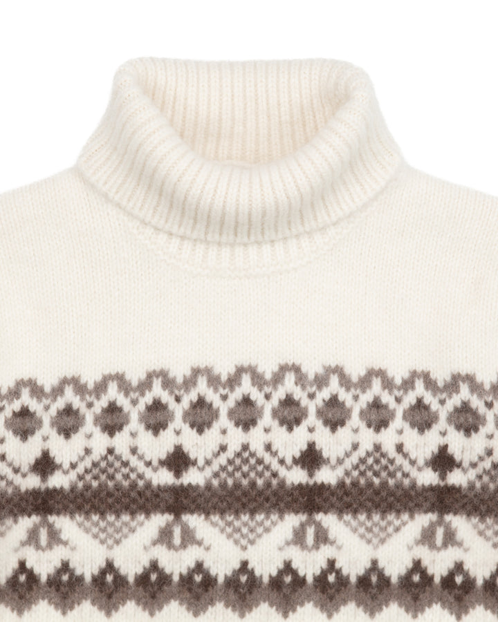 Alpaca & Cashmere Alpine Jacquard Dolcevita