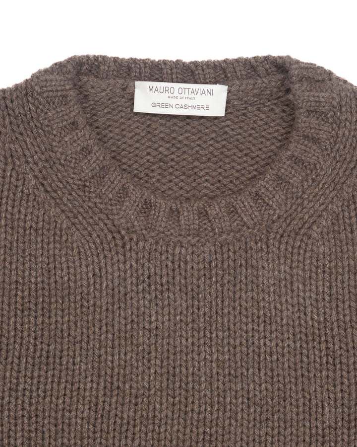 Cashmere Crewneck in Taupe