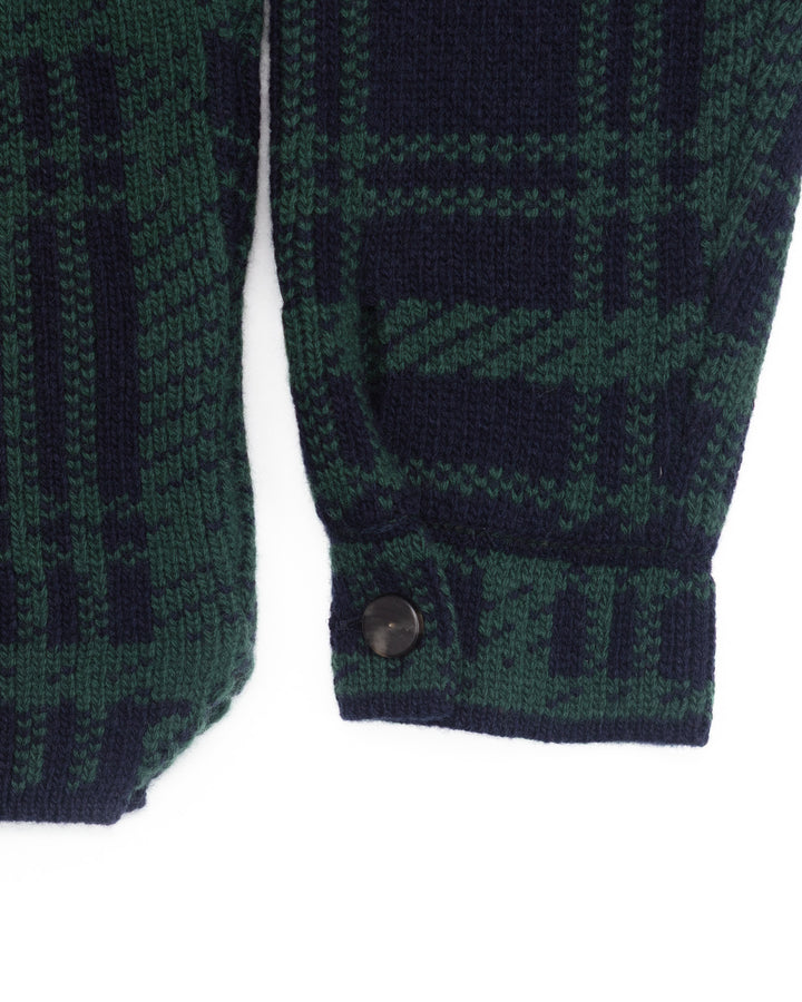 The Sierra Shirt Jacket in Navy & Veronese Green