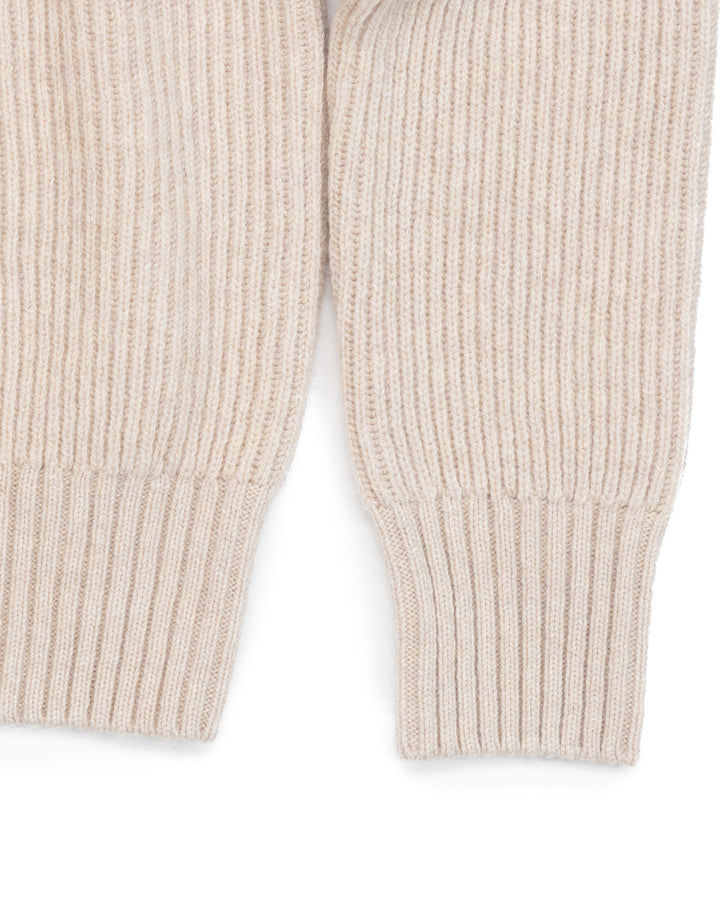 Wool Cardigan in Ecru