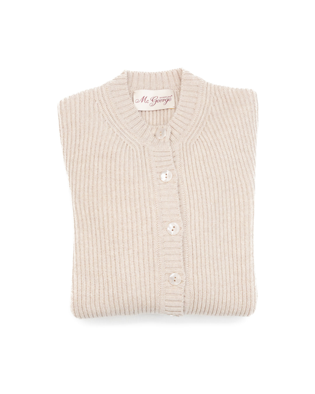 Wool Cardigan in Ecru