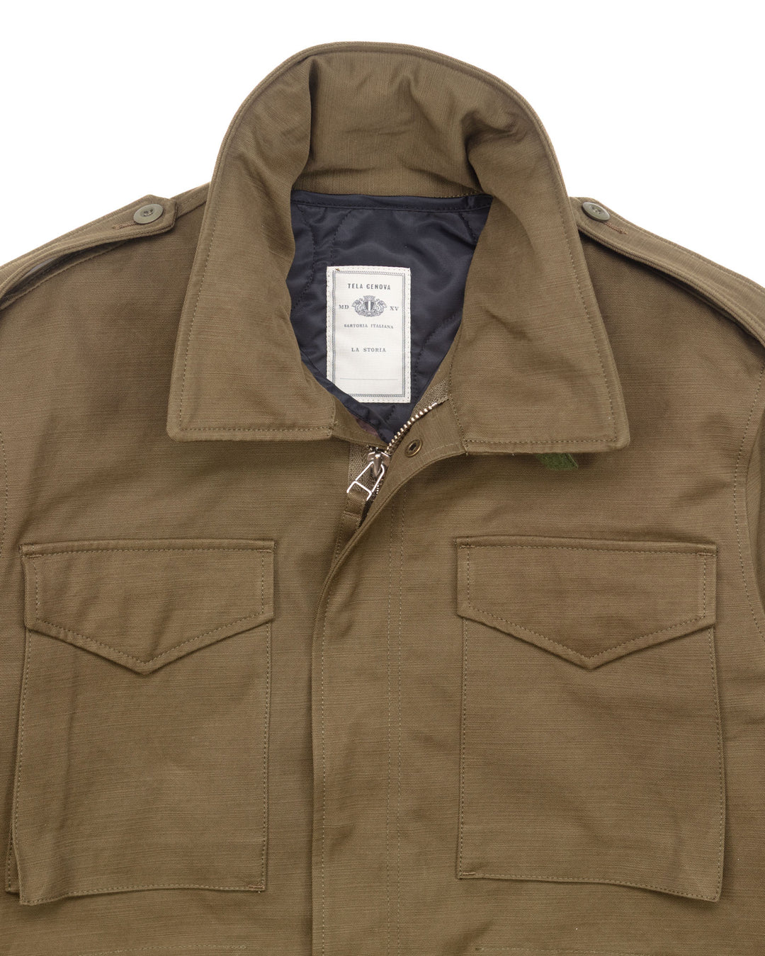 Field Jacket in Olive Canvas