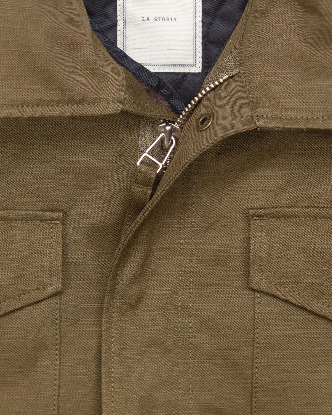 Field Jacket in Olive Canvas