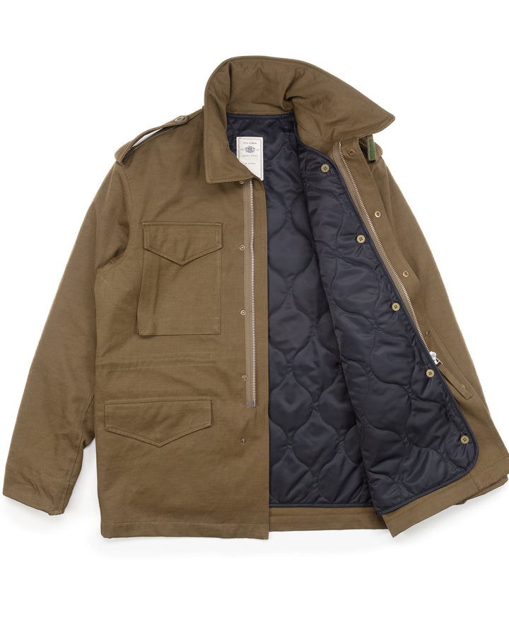Field Jacket in Olive Canvas