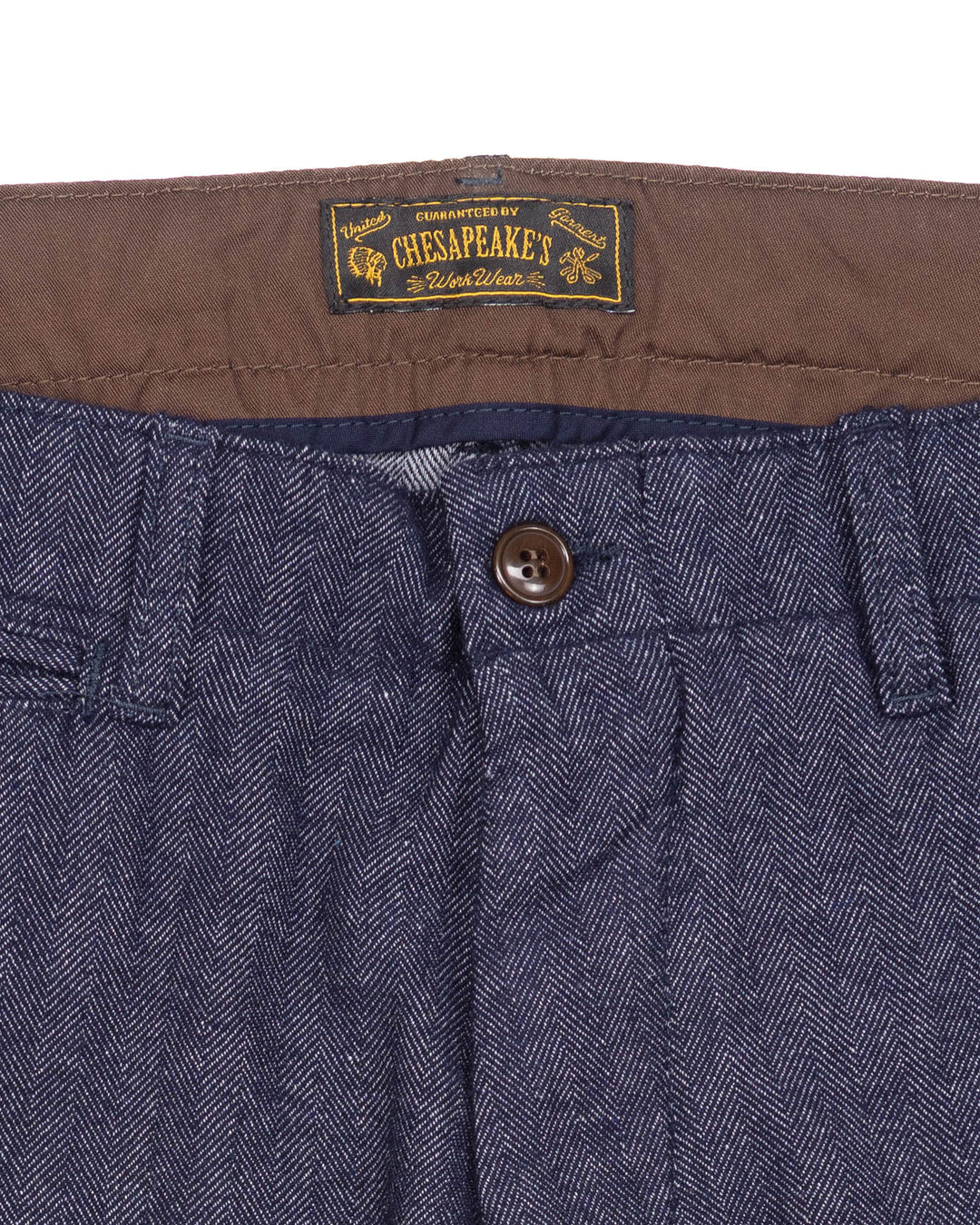 Officer Chinos in Indigo HBT