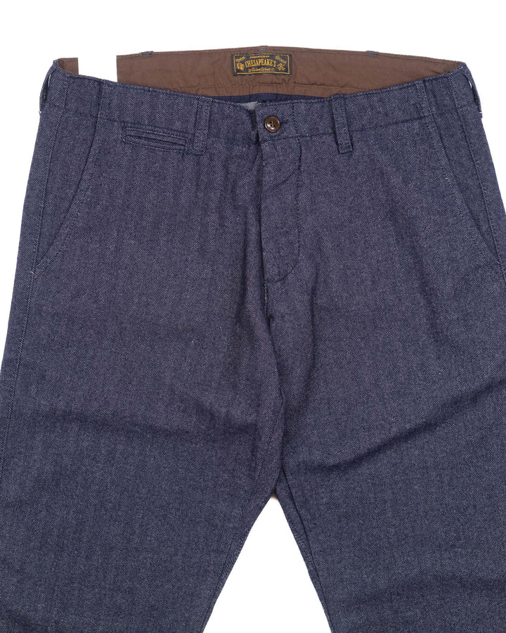 Officer Chinos in Indigo HBT