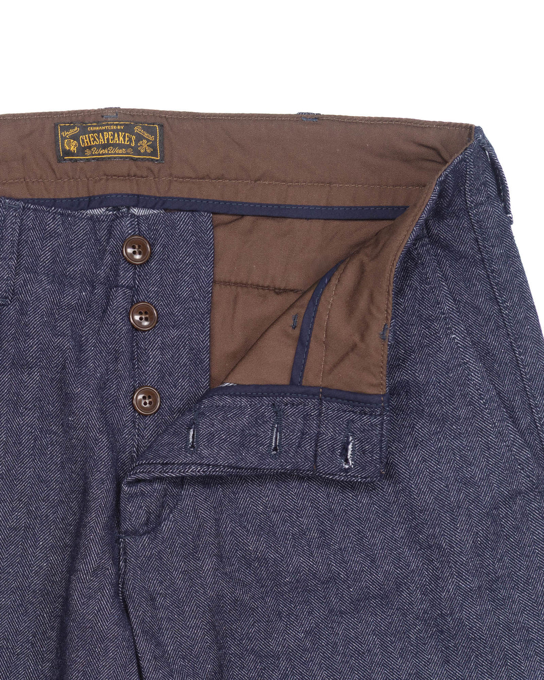 Officer Chinos in Indigo HBT