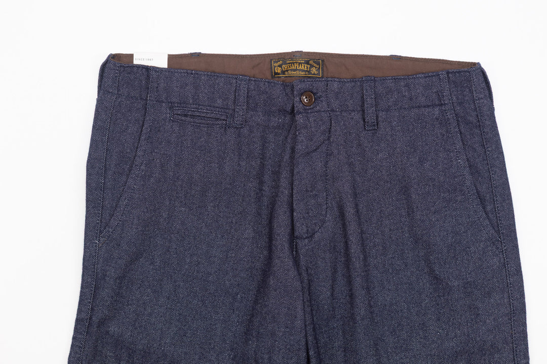 Officer Chinos in Indigo HBT