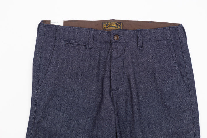 Officer Chinos in Indigo HBT