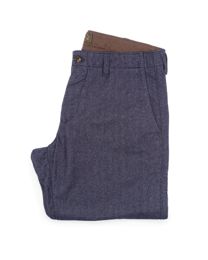 Officer Chinos in Indigo HBT