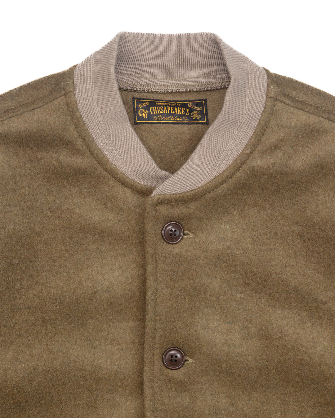 The A1 Bomber Jacket in Olive Wool