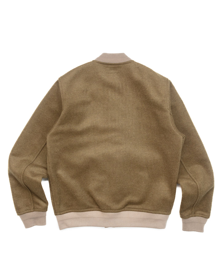 The A1 Bomber Jacket in Olive Wool