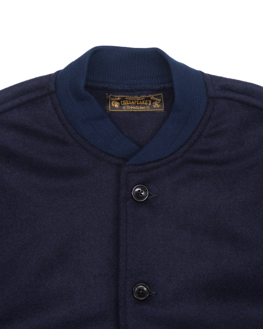 The A1 Bomber Jacket in Navy Wool