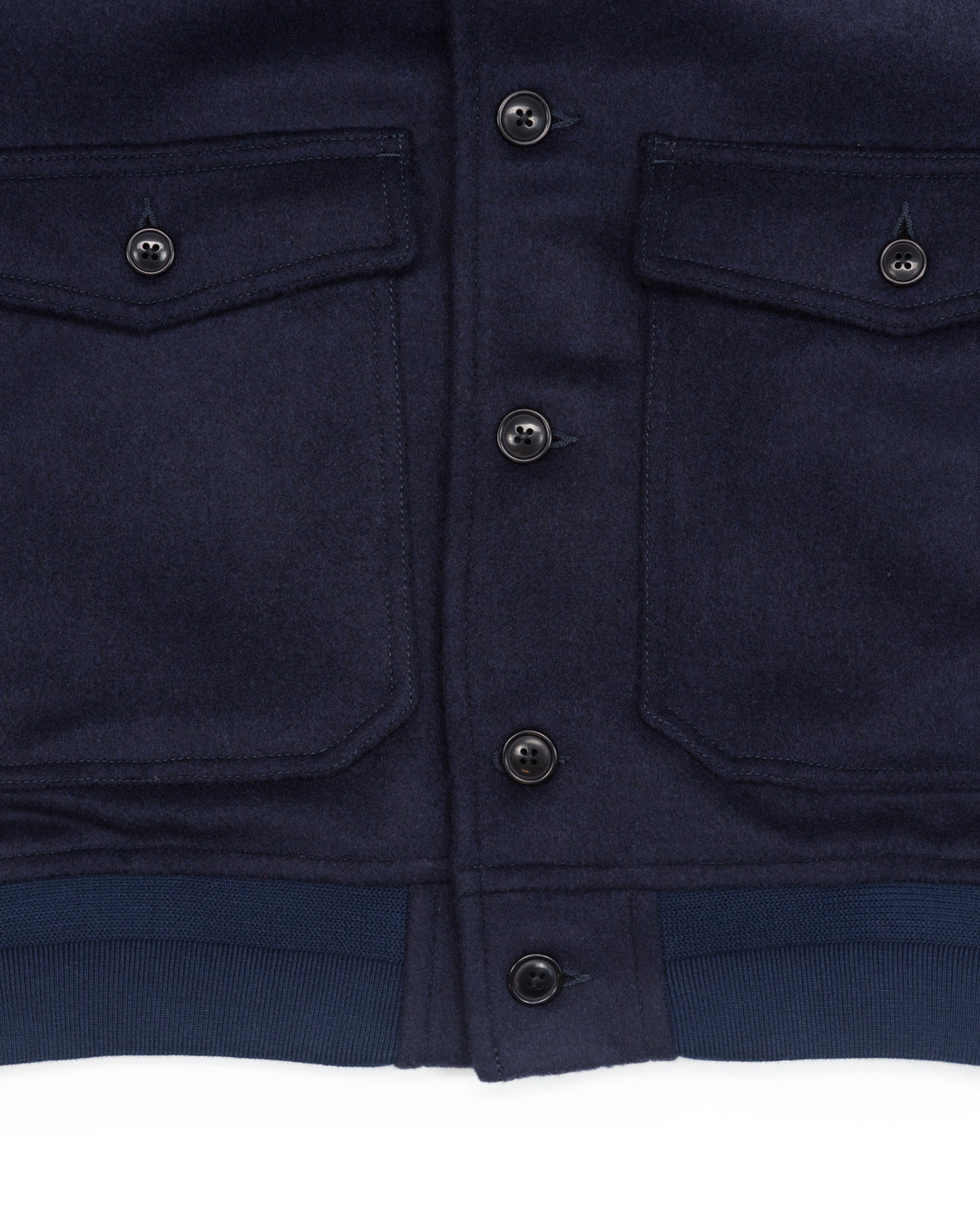 The A1 Bomber Jacket in Navy Wool