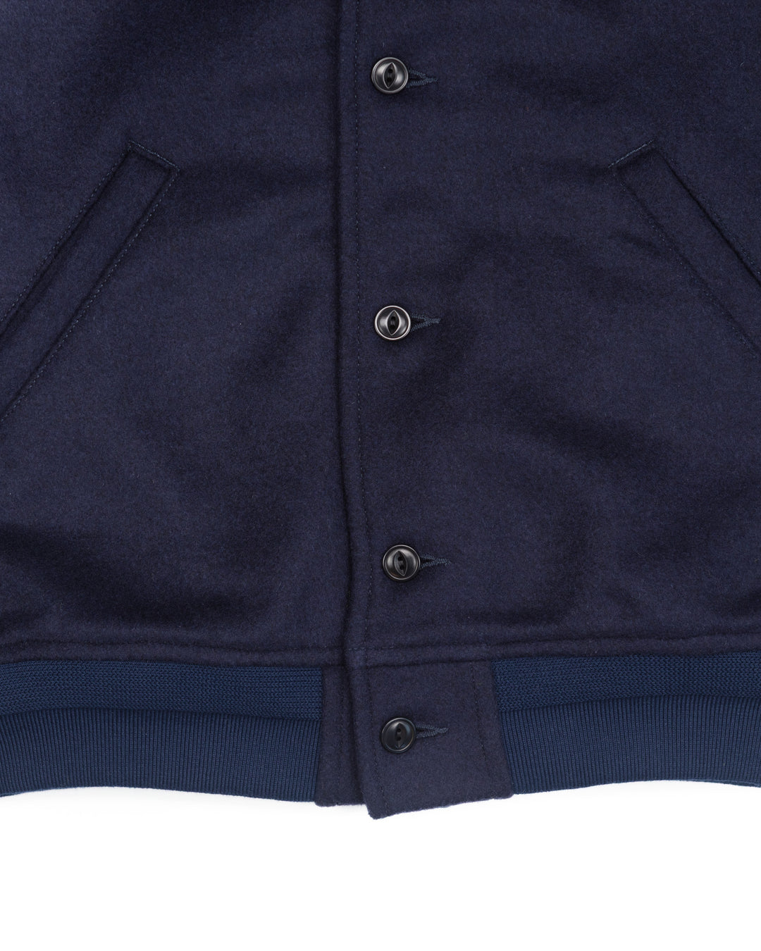 The Notre Dame Stadium Jacket in Navy Wool