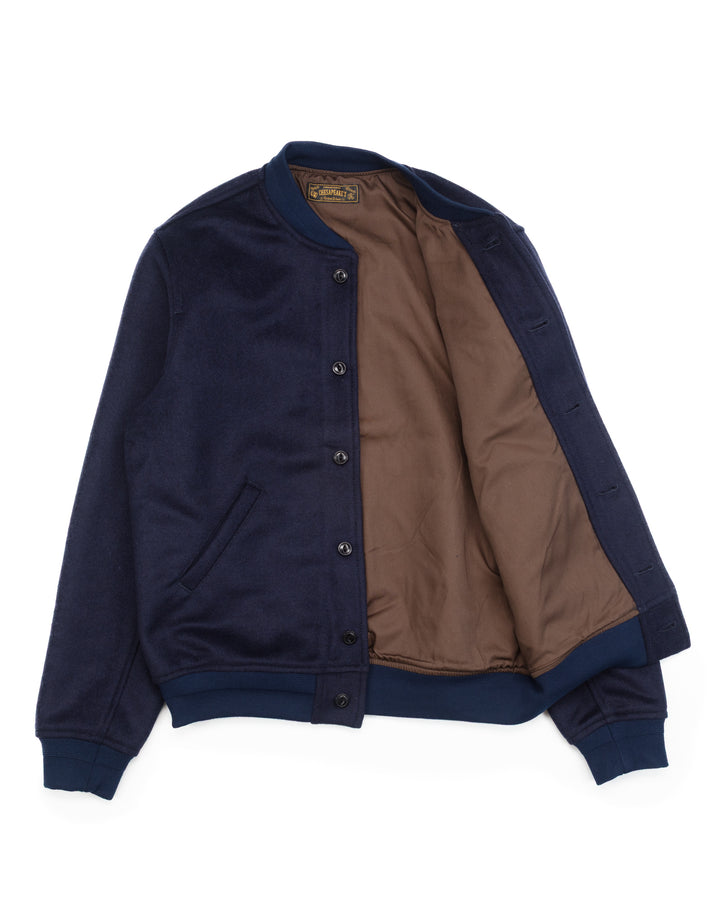 The Notre Dame Stadium Jacket in Navy Wool