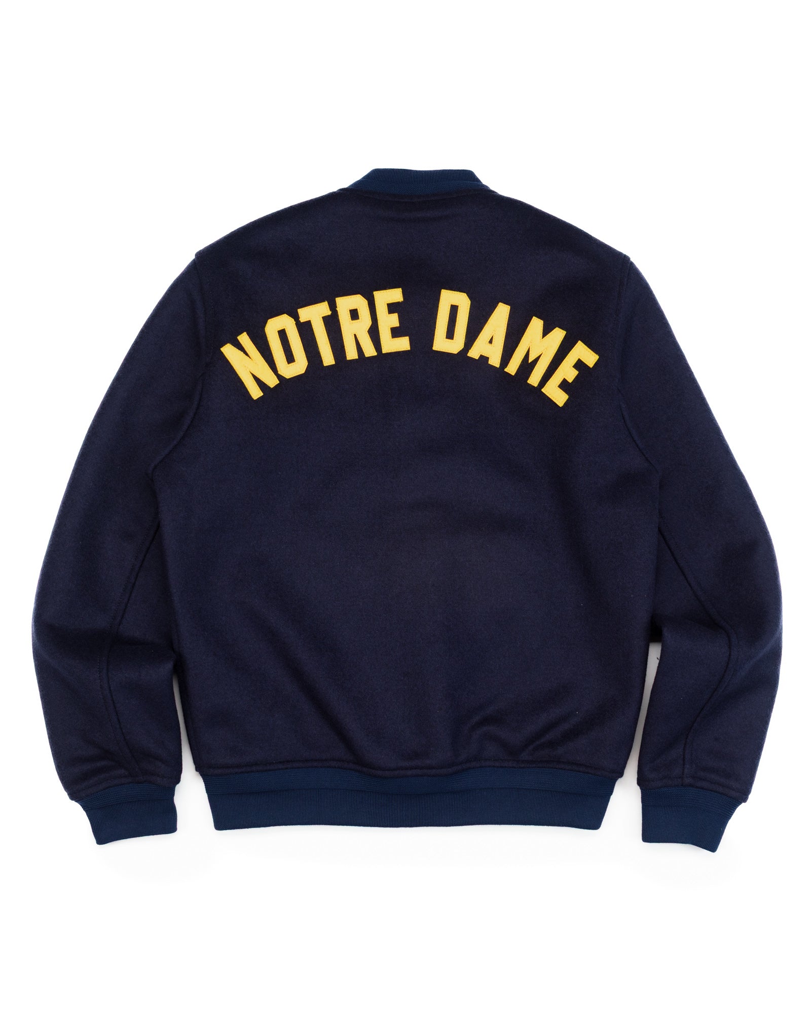 The Notre Dame Stadium Jacket in Navy Wool – The Revive Club