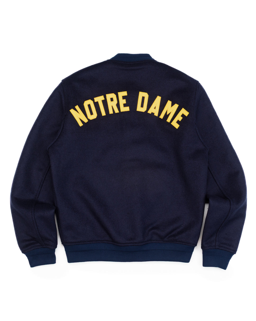 The Notre Dame Stadium Jacket in Navy Wool