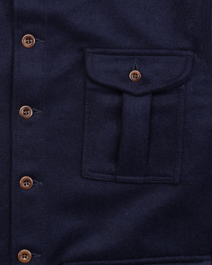 The Hemingway Jacket in Navy Wool