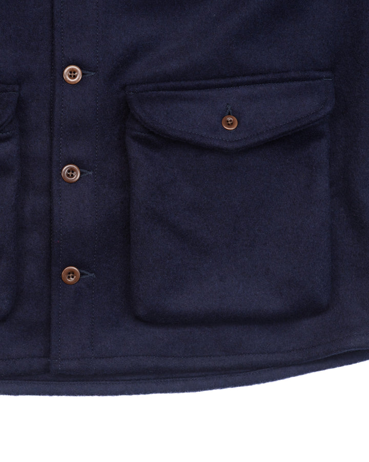 The Hemingway Jacket in Navy Wool